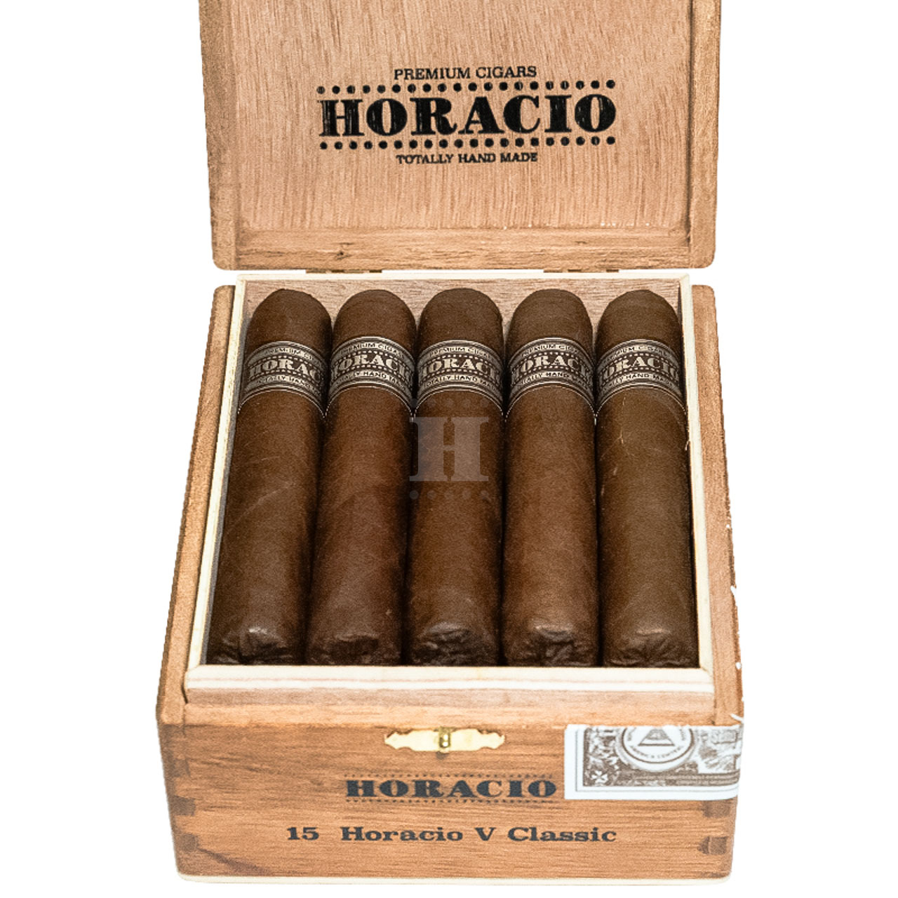 Horacio 5 Classic series box open front close-up