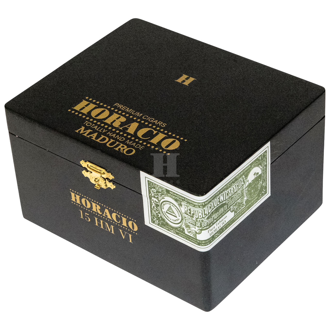 Horacio HMVI Maduro series box close angle