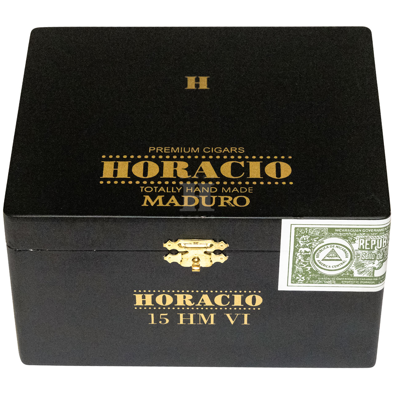 Horacio HMVI Maduro series box close