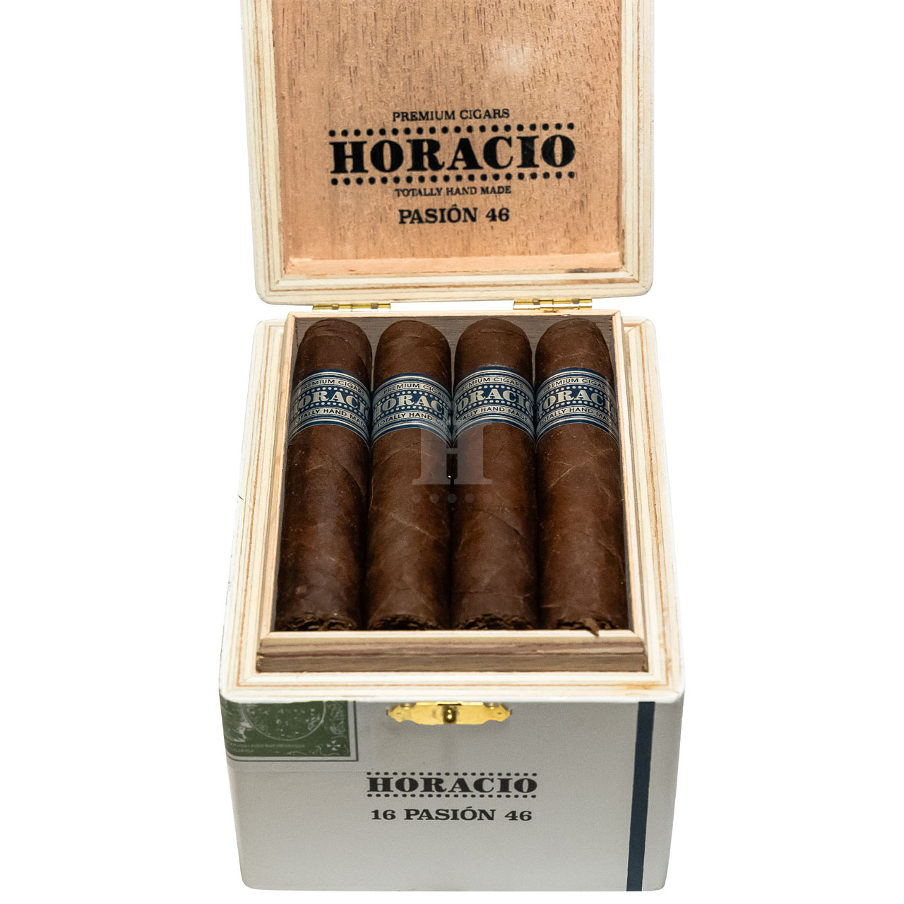 Horacio Pasion 46 box open front close-up